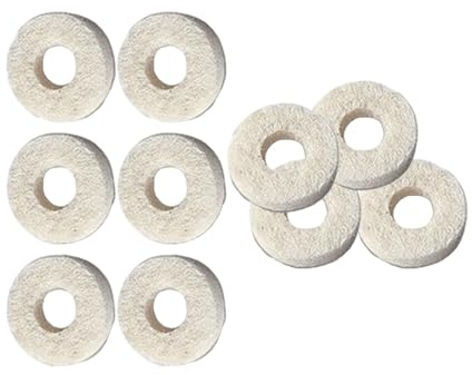 Generic Rondelles en feutre pour boutons de doigts, tampons en feutre, accessoires pour instruments de musique de remplacement, 10 pièces, Baryton