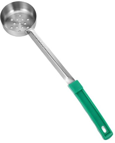 Cucchiai da servizio per il controllo delle porzioni - Mestolo a porzione in acciaio massiccio da 113 g, cucchiaio dosatore professionale per un servizio preciso degli alimenti, utensile con