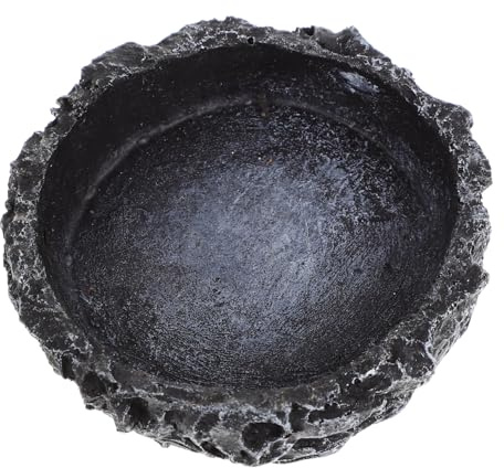 SUPVOX Ciotola per Acqua in Resina per Rettili Resistente all Usura e Decorativa Adatta Gechi Serpenti Tartarughe e Altri Piccoli Rettili per Uso Domestico