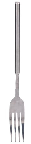 Lot de 4 fourchettes télescopiques extensibles en acier inoxydable pour mélanger les dîners extensibles, les desserts aux fruits pour barbecue, dîner, dessert, saucisses,
