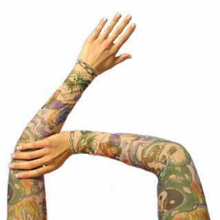 Paar Tattoo-aermel, ca. 45 cm