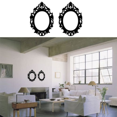 Dekorativ väggmålning, design av barockramar