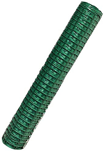 Suregreen Barrier Fencing Mesh | 1m x 50m | Green | 140g/m² | 7kg | Heavy Duty, High Density, Reusable, Recycled Plastic, Temporary Barrier Fencing
