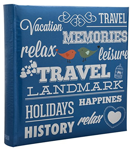 Arpan 6\x 4 Photos Large Slip in Photo Album Special Blue Memo Book - With Index Page/DVD Pockets