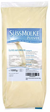 Allgäuer Naturprodukte Süßmolke 1000g – Natürliches Molkepulver für Drinks, Backen, Kochen & Beauty-Anwendungen – Vielseitig & Hochwertig