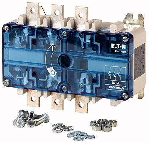 Eaton 1814178 Lasttrennschalter, 3-polig, 160 A, ohne Drehgriff und Antriebsachse, Aufbau, Schraubanschluss, Bohrung 6, 5 mm