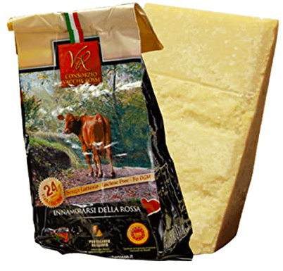 Consorzio Vacche Rosse - Parmigiano Reggiano DOP Vacche Rosse di Razza Reggiana - Stagionato oltre 24 Mesi - 1 Kg