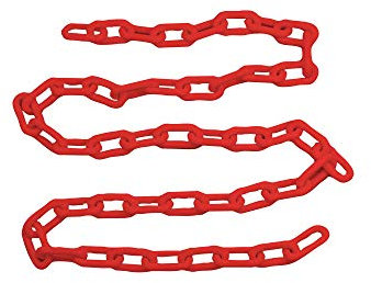 5 Meters Plastic Barrier Chain Link Safety Decorative Garden Fence Plastic Safety Chain Red