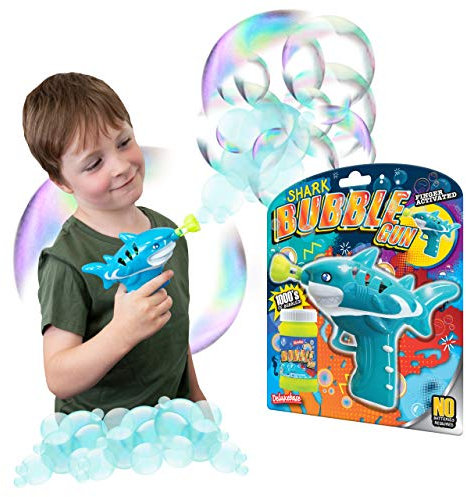 Bubble Gun Pistolet a Bulles - Requin de Deluxebase. Jouet souffleur à Bulles pour Enfants. Jouet à Bulles Amusant pour des Heures de Plaisir!