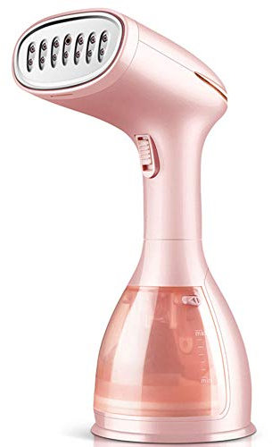 WUAZ Plancha De Vapor Vertical Plancha para Ropa 1500 W, Plancha De Vapor Vertical Y Planchado Horizontal PortáTil 280ml EliminacióN De Arrugas-Rosado