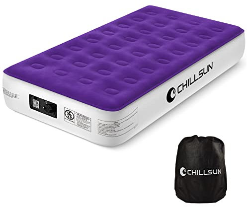 CHILLSUN Luftmatratze Selbstaufblasend mit Elektrischer Pumpe, Camping Luftbett Selbstaufblasend Aufblasbares Bett, Gästebett Aufblasbare, Air Matratze Klappmatratze für Gästebett oder Camping