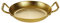 UGCER Spanische Paella-Pfanne, Edelstahl-Doppelohren-Pfanne, antihaftbeschichtete Kochpfanne, Kochgeschirr für Zuhause oder Restaurants,Gold,22cm