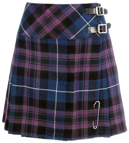 Tartancity Womens Honour of Scotland 16 Mini Kilt Skirt Many More (Honour of Scotland, 16 UK) (UK, Waist, 28, Regular, Regular, Pride of Scotland)