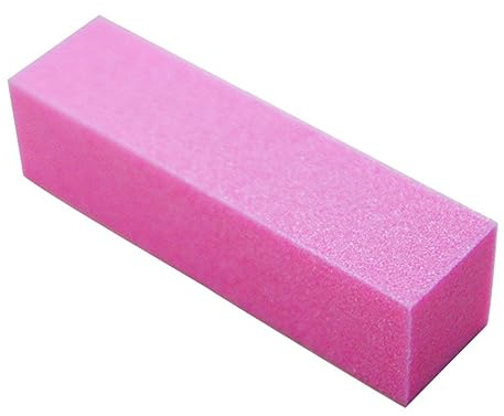 POPETPOP 10 Pezzi Blocchi Abrasivi per Unghie in Spugna Rosa 4 Lati per Lucidare e Levigare Unghie Spesse, Accessori per Manicure Professionale a Casa e Salone