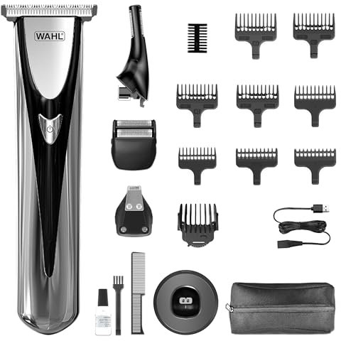 Wahl Elite 8in1 Multigroomer, Full Body Trimming, Washable Blade Heads, Nose Trimming, Ear Hair Removal, Long Life Battery, Perfect for Him, Easy Maintenance