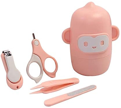 UPKOCH Nagelknipser-set Für Babys Aus Edelstahl Mit Flachen Und Runden Kanten – Für Neugeborene
