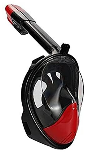 YJYJY Full Face Silicone Snorkel Set, 180° Sea View Suitable for Adults and Children Diving Masks, Dry Top Anti Seepage Water Breathing System
