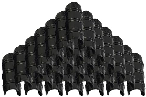WRITWAA Pinzas para Invernadero 30 Unidades Clip para Película y Malla Compatible Tubos de 20 MM Material ABS de Alta Resistencia Uso Túneles y Protección Solar de Cultivos