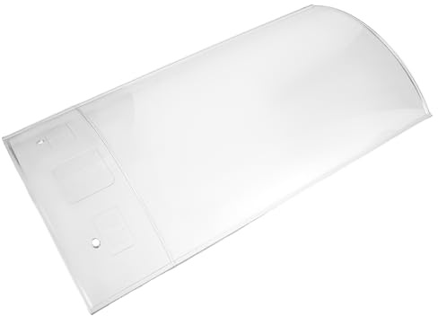 Genérico Paneles de Policarbonato para Techos Transparentes Curvos 200x400 Mm, Láminas Impermeables Resistentes para Invernadero y Pérgola, Cubierta Repuesto para Jardín y Material