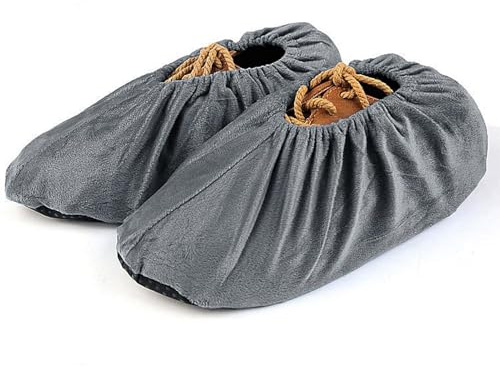 Generico Copriscarpe Riutilizzabili Pantofole Morbide Antiscivolo con Scudo | Coperture Per Stivali In Tessuto per Casa Posto di Lavoro Ospedale Palestra Laboratorio Sala dei Server Museo