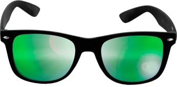 MSTRDS Likoma Mirror Unisex Sonnenbrille Für Damen und Herren mit verspiegelten Gläsern, black/green