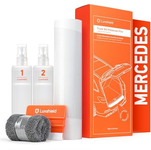 Luxshield Pellicola Protettiva per Bordo di Carico per Mercedes Benz Classe E Station Wagon S213 I 2016-2023 - Protezione Paraurti, antigraffio, per vernice - Trasparente