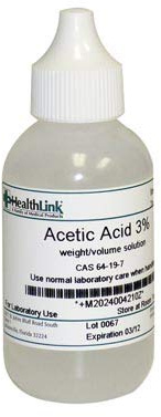 Healthlink-Clorox Acetic Acid, 3%, Dropper Bottle, 2 oz