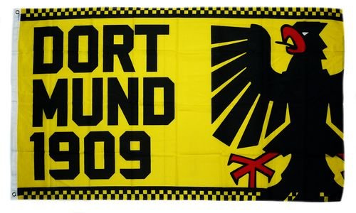Fahne/Flagge Dortmund 1909 Adler 90 x 150 cm