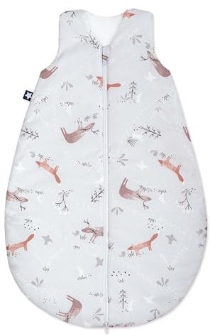 Julius Zöllner Baby Sommerschlafsack aus 100% Baumwolle, Größe 110 , 24-48 Monate, Standard 100 by OEKO-TEX, made in Germany, Woodlife