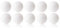 Robertson Kickerball Winspeed 35 mm 10er Set weiß, farbecht, Abriebfest und langlebig, für Tischfußball und Tischkicker