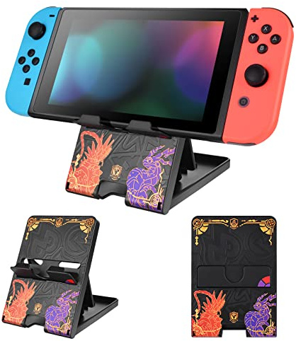 DLseego Supports pour Switch/Switch OLED/Switch Lite, Supports compatibles avec la Switch, Supports de Jeu Ajustables pour Switch OLED, Haute qualité et antidérapants - Dragon