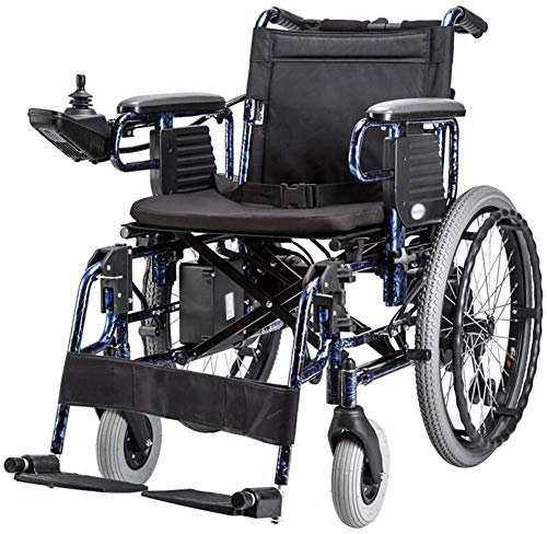 Suuim Hochleistungs-Elektrorollstuhl, faltbar, 32 kg Leichter Elektrorollstuhl, Wippe, Sitzbreite 45 cm, Tragkraft 150 kg, 4 Stoßdämpfer, Elektrorollstuhl