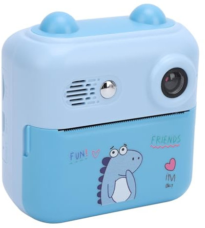 50 MP Sofortbildkamera mit 1080P, 16 fachem Digitalzoom, 2,4 Zoll Bildschirm, 1000 mAh Akku, für Unterwegs (Blue)