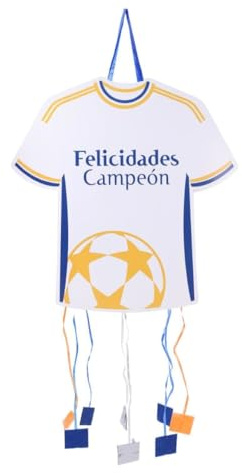 DISBACANAL Piñata camiseta de fútbol blanca