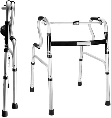 Déambulateur pliable avec siège rembourré, réglable, aide à la mobilité sous la douche pour personnes âgées et bariatriques, avec roues tout-terrain légères