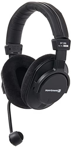 beyerdynamic DT-290-MKII-200/80 Headset with Dynamic Hypercardioid Microphone for Broadcasting Applications, 80 Ohms