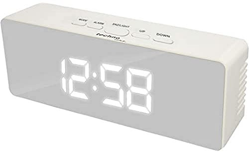 Technoline Wecker WT 475 mit Spiegel-Display, Innentemperaturanzeige und Uhrzeitanzeige