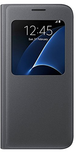Samsung Galaxy S7 Case S-View Flip Cover - Black
