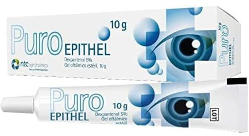 NTC Pharma | PURO EPITHEL Gel oftálmico de 10g | Dexpantenol + carbómero | Hidratación Ocular contra los ojos secos y la sequedad ocular