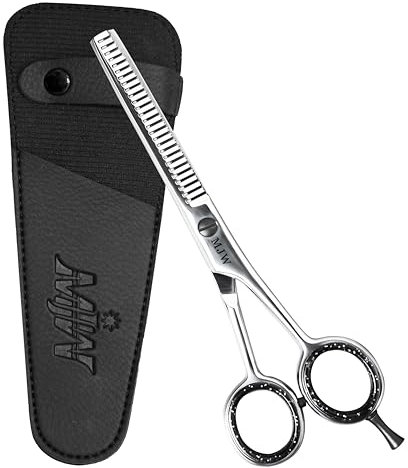MJW Forbici per Sfoltire i Capelli per Tagliare i Capelli in Acciaio Inossidabile,Cesoie Professionali per Barbiere Parrucchiere,Forbici Ideali per Texturizzazione e Stratificazione per Uomini e Donne