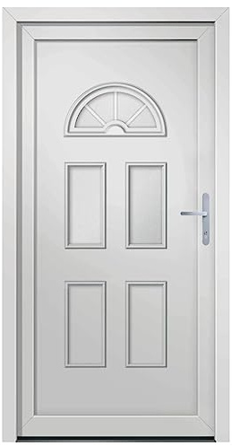 VidaXL Porta D'Ingresso In PVC Bianca 98x198 Cm