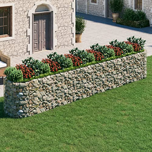 Camerina Arriate de gaviones de Hierro galvanizado 600x100x100 cm Huerto Urbano Terraza