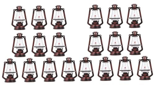 Cabilock 20 Piezas Mini lámpara de Queroseno decoración de Halloween Linterna Conmemorativa Christmas Tree Decorations decoração Decoraciones de Halloween decoración Retro el plastico