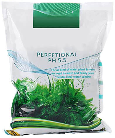 Glomora 1000g Aquarium Soil, Aquasoil, Aqua Soil, Aquarium Plant Soil Water Plant Soil Aqua Soil Substrate Simple to Use Fish Tank Bottom Water Grass Seeds Plant Sand Mud for Aquar