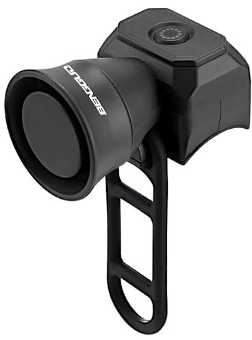 Fahrradglocke, USB Wiederaufladbar Fahrradhupe Elektrisch, 5 Klangmodi 120 dB IPX4 wasserdichte Fahrradhupe für Kinderfahrräder, Mountainbikes, Rennräder, Scooter MTB(Schwarz)