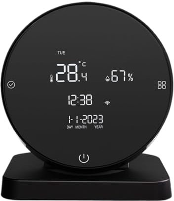 Thermostat intelligent multifonctionnel, certifié Energy Star, thermostat Wi-Fi programmable, télécommande, utilisation facile, 9 x 7,8 x 10,0 cm, pour chambre à coucher