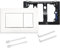 Dual Flush Actuator Plate Push Plate Compatible with Geberit Sigma 30, Concealed Tanks Flush Actuation Fit for Geberit Wall Hung Toiletand Bidets