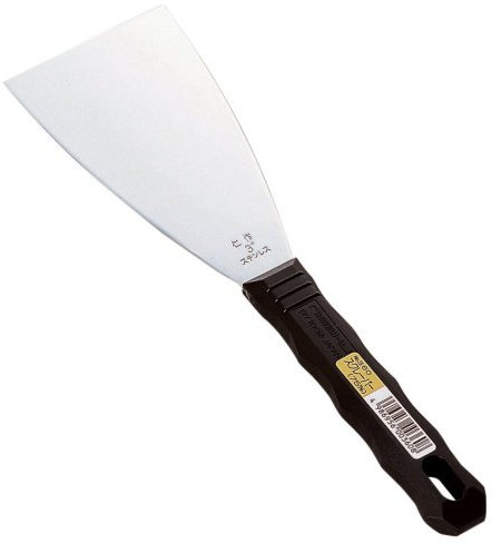 Tomita Hamono japonés Nisaku INOXIDABLE RASPADOR DE ACERO 75mm No.360