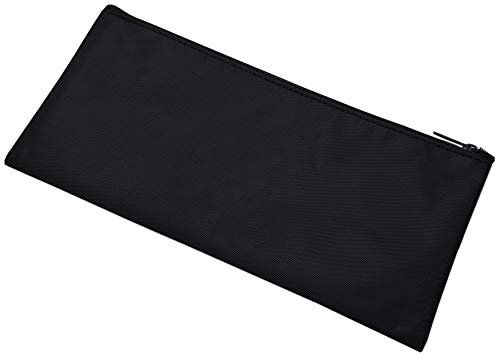 Banktasche/Bankmappe/Geldmappe/Geldtasche/Bank Etui/Stifteetui/Federmäppchen (Schwarz)