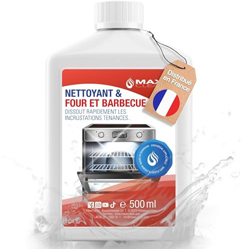 Maxxi Clean Nettoyant pour four - Pâte de gel qui dissout les saletés les plus tenaces - Nettoie automatiquement - Sans chauffage - Sans odeur - 500 ml